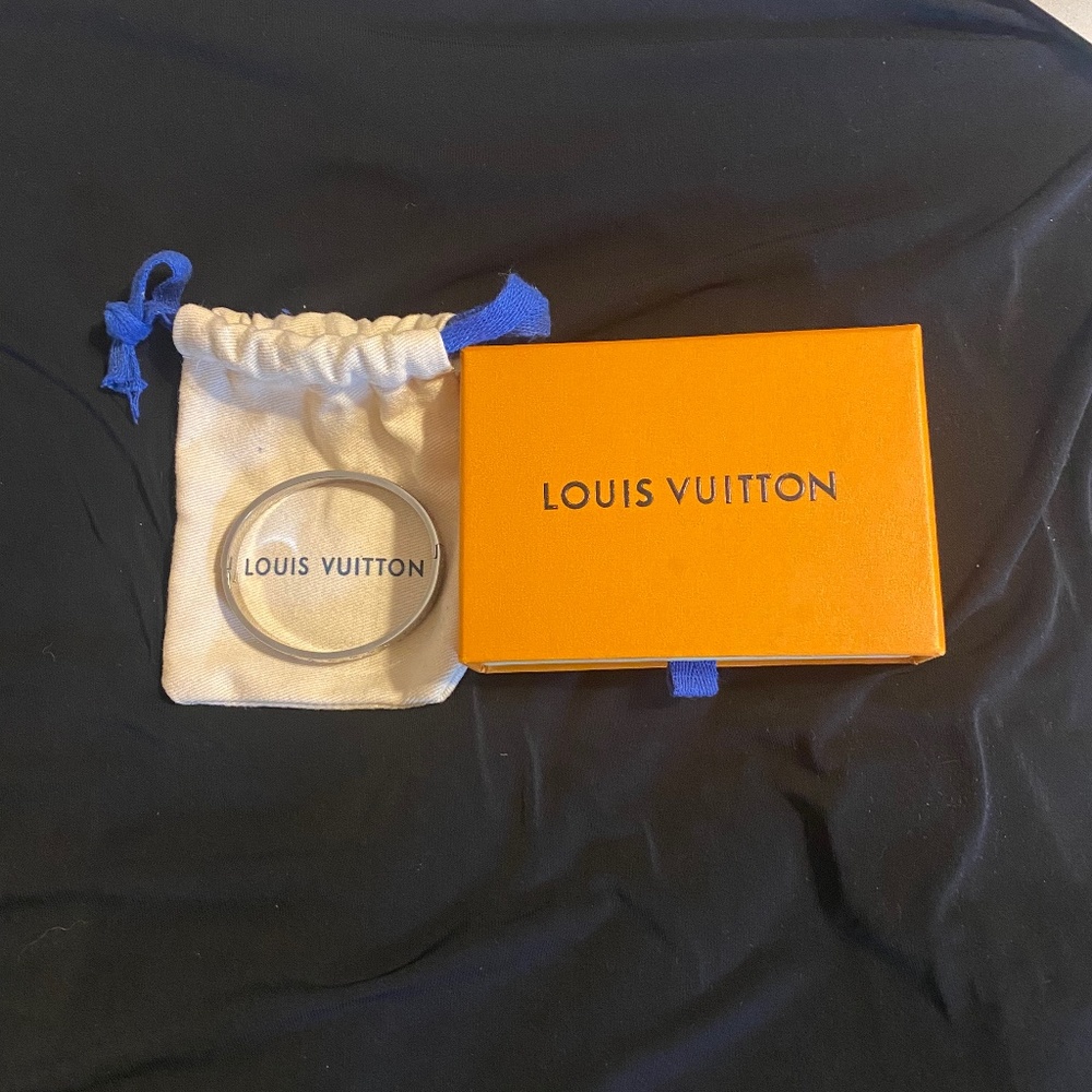 Silver Louis Vuitton Bangle - Picture 1 of 3